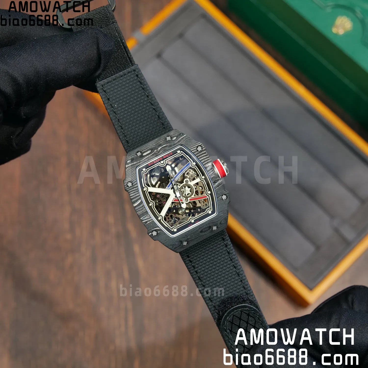 RICHARD MILLE RM67-02 Black NTPT Best Edition France Dial on Black Nylon strap CRMA7 Clone V10 79 5f3989e244afd5d AMO Watch