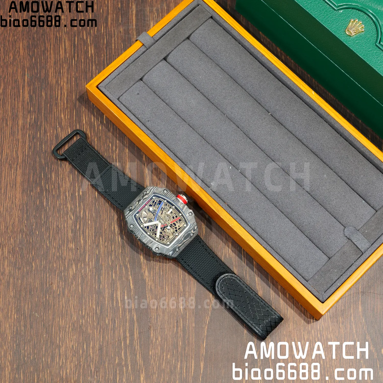 RICHARD MILLE RM67-02 Black NTPT Best Edition France Dial on Black Nylon strap CRMA7 Clone V10 78 62fc5840eeb02b9 AMO Watch