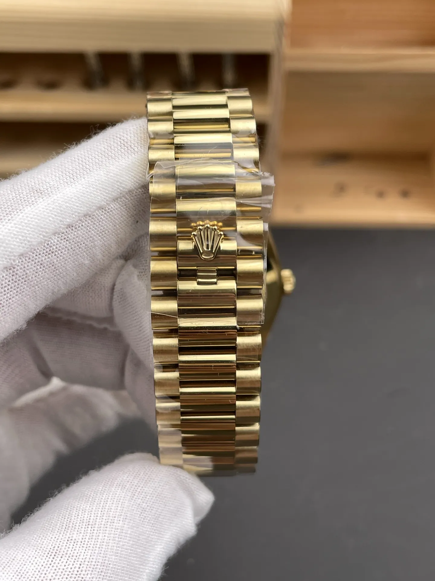 Rolex Day Date 40 YG 228238 RCF 1:1 Best Edition Black Dial on President Bracelet VR3255 (211g) 30 724036116f5507c AMO Watch