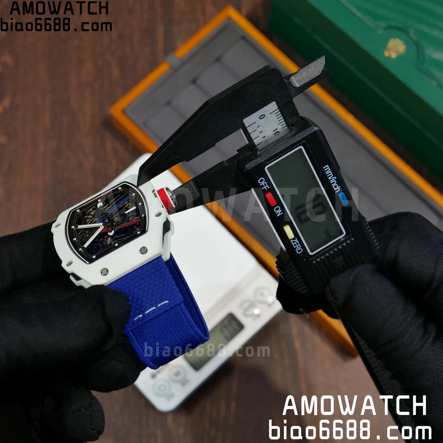 RICHARD MILLE RM67-02 White NTPT Best Edition France Dial on Blue Nylon strap CRMA7 Clone V10 74 85fe05737d2ce3b AMO Watch