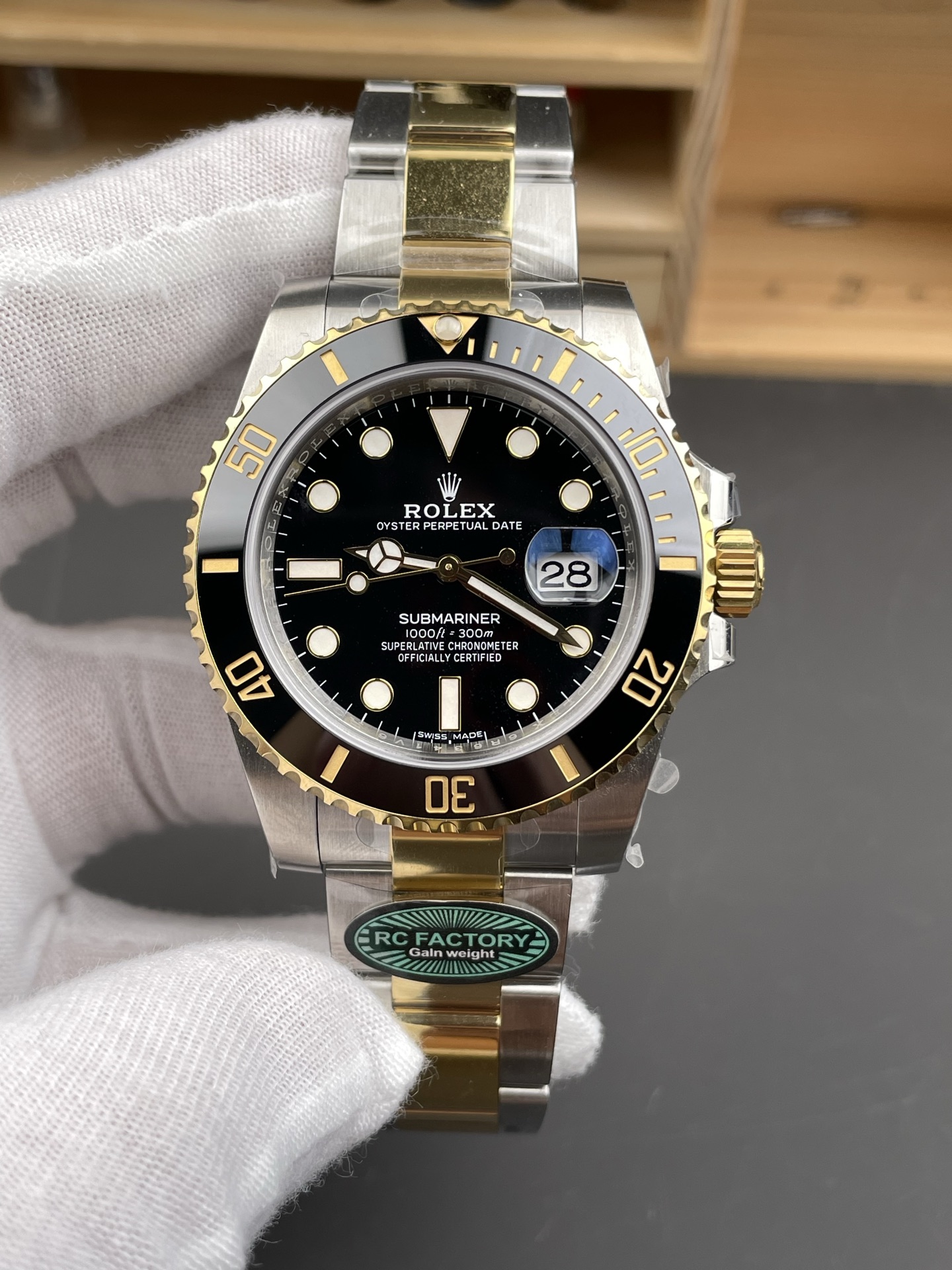 Rolex Submariner 41mm 126613 LN SS/YG Black Ceramic RCF 1:1 Best Edition 904L SS Case and Bracelet VR3235 (Weighted) 25 8639d09722815a0 AMO Watch