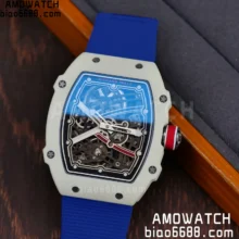 RICHARD MILLE RM67-02 White NTPT Best Edition France Dial on Blue Nylon strap CRMA7 Clone V10