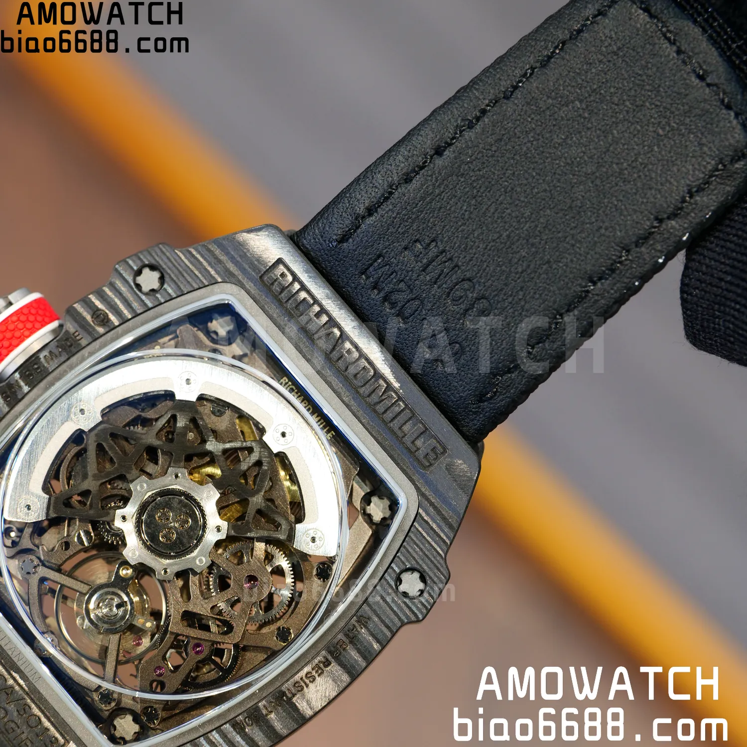 RICHARD MILLE RM67-02 Black NTPT Best Edition France Dial on Black Nylon strap CRMA7 Clone V10 101 929373c2d791b72 AMO Watch