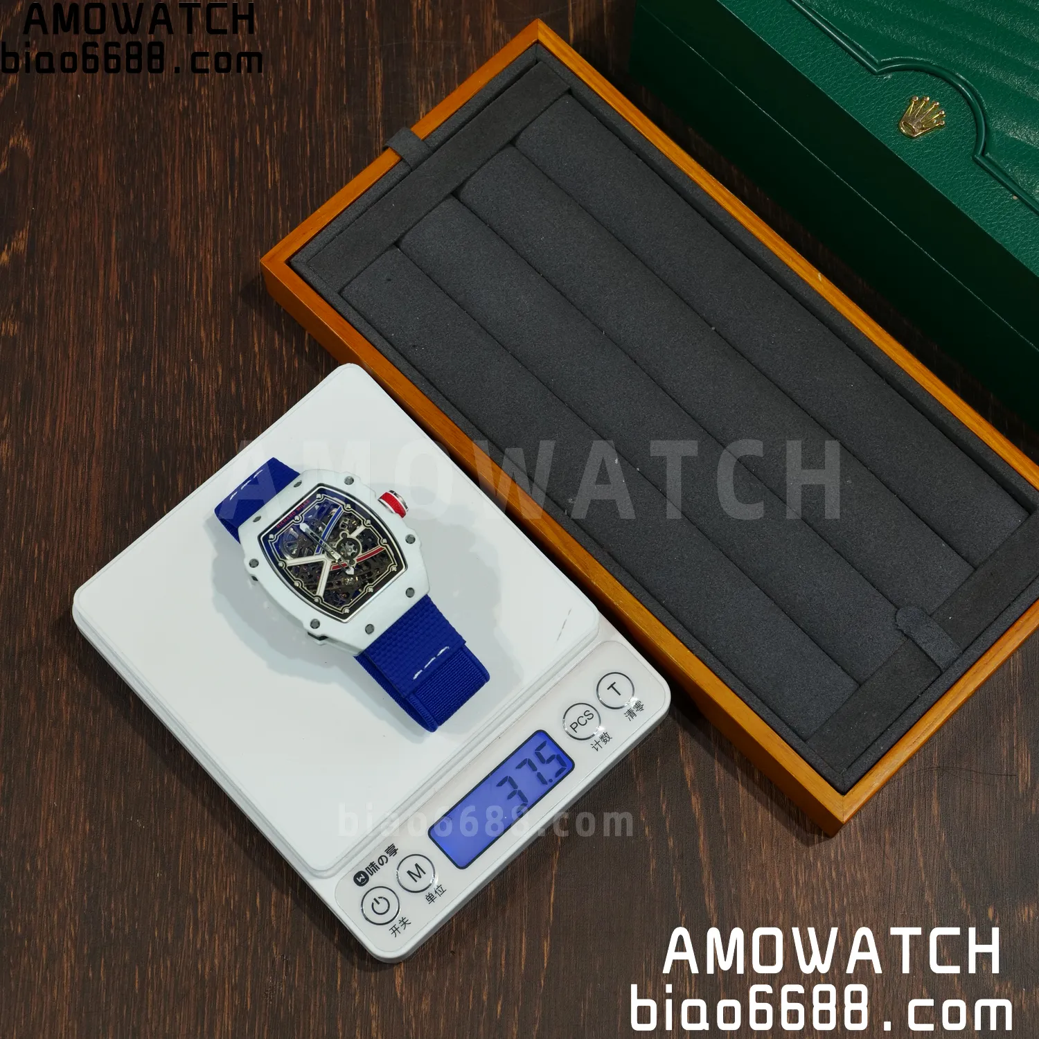 RICHARD MILLE RM67-02 White NTPT Best Edition France Dial on Blue Nylon strap CRMA7 Clone V10 73 974a6e229f82b78 AMO Watch