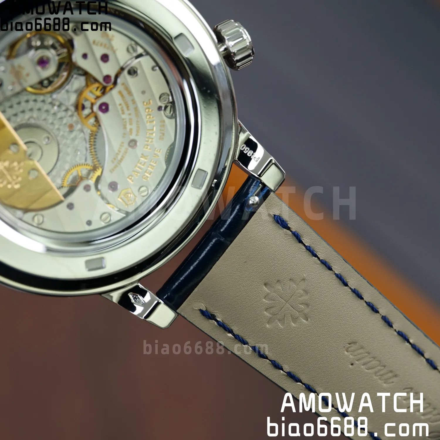 PP Grand Complications 6102 SS PPF 1:1 Best Edition Blue Dial on Blue Leather Strap SA240 Super Clone 126 9f30720ee7efceb AMO Watch