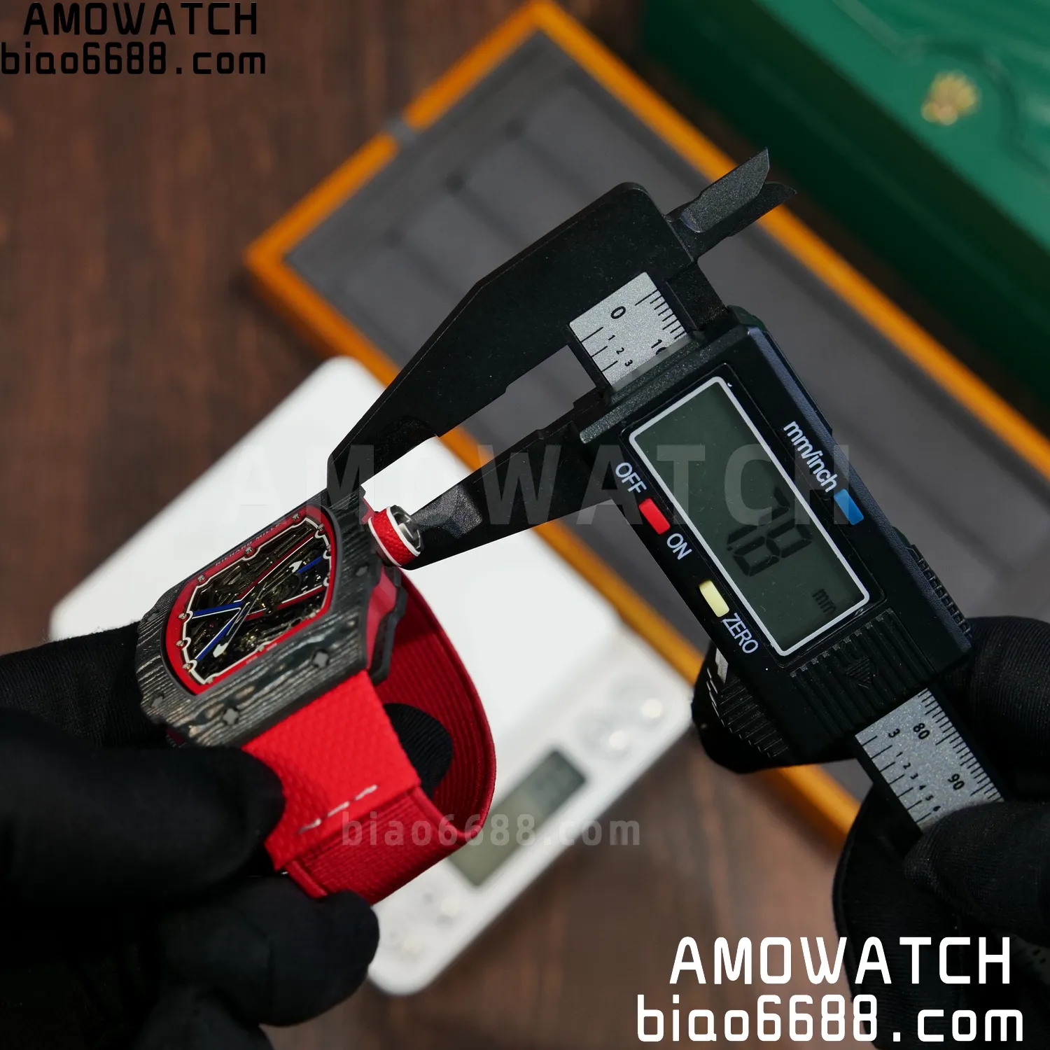 RICHARD MILLE RM67-02 Black NTPT Best Edition Norway Dial on Red Nylon strap CRMA7 Clone V10 82 ae246581f03b75b AMO Watch