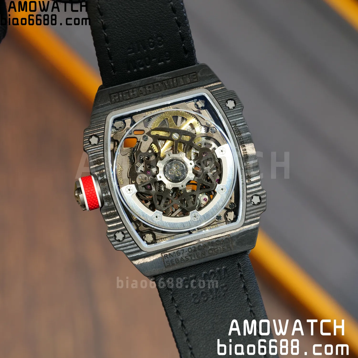 RICHARD MILLE RM67-02 Black NTPT Best Edition France Dial on Black Nylon strap CRMA7 Clone V10 98 bbfc4adfce075cf AMO Watch