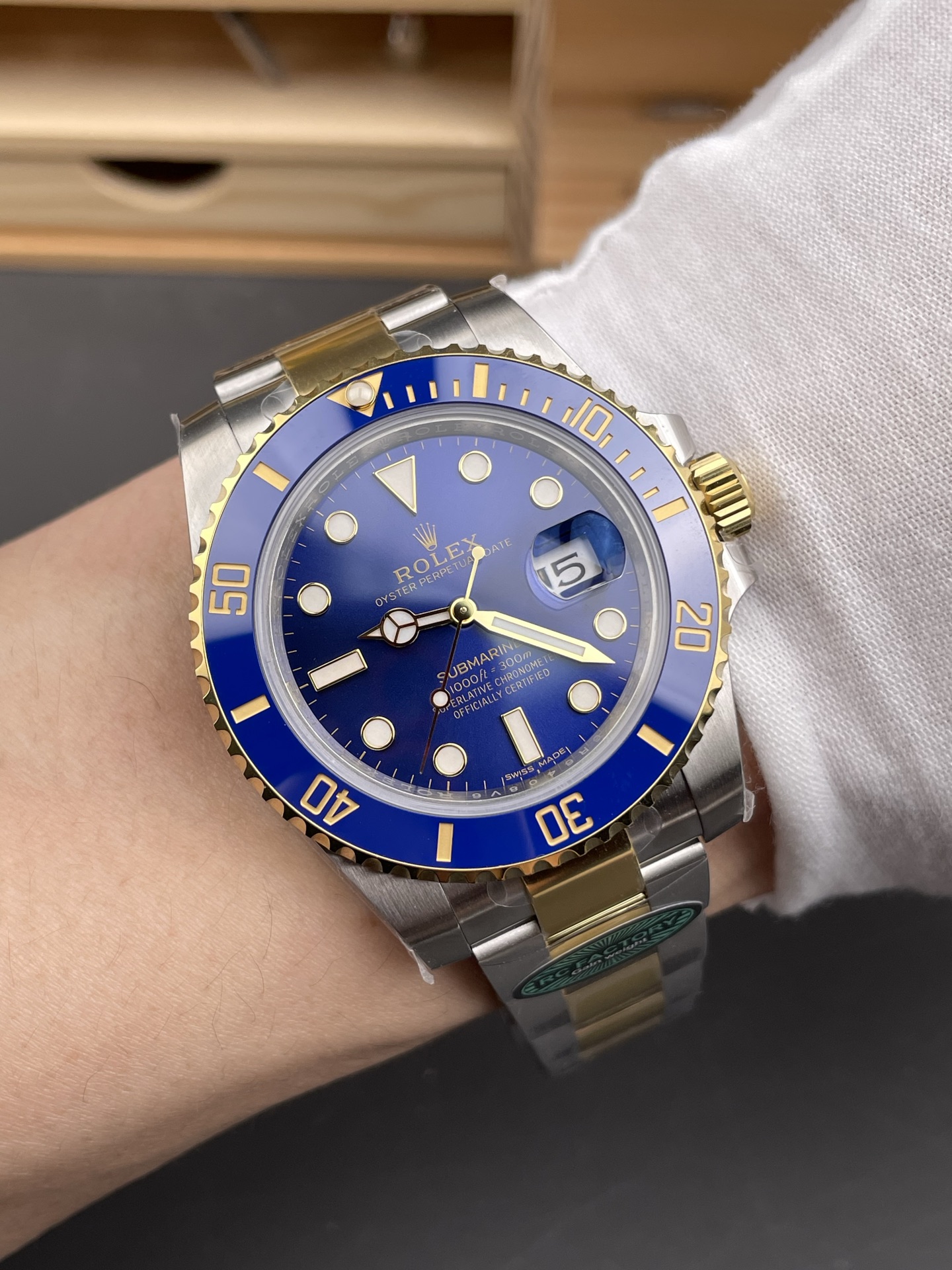 Rolex Submariner 41mm 126613 LB SS/YG Blue Ceramic RCF 1:1 Best Edition 904L SS Case and Bracelet VR3235 (Weighted) 24 d2b39fc58a7d985 AMO Watch