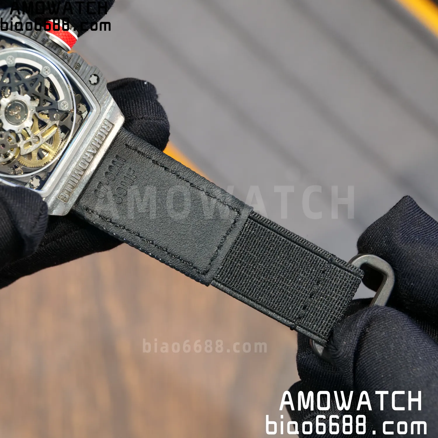 RICHARD MILLE RM67-02 Black NTPT Best Edition France Dial on Black Nylon strap CRMA7 Clone V10 108 f1b01b7bc337ce6 AMO Watch