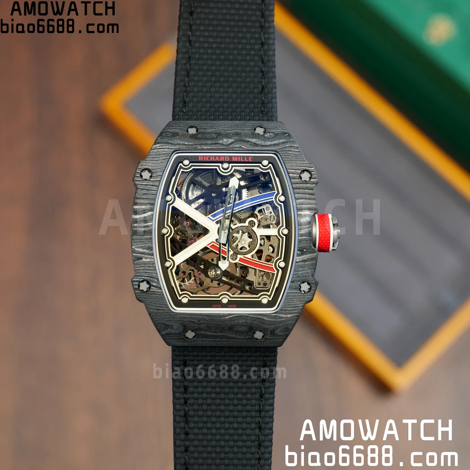 RICHARD MILLE RM67-02 Black NTPT Best Edition France Dial on Black Nylon strap CRMA7 Clone V10 85 f594340afed351b AMO Watch