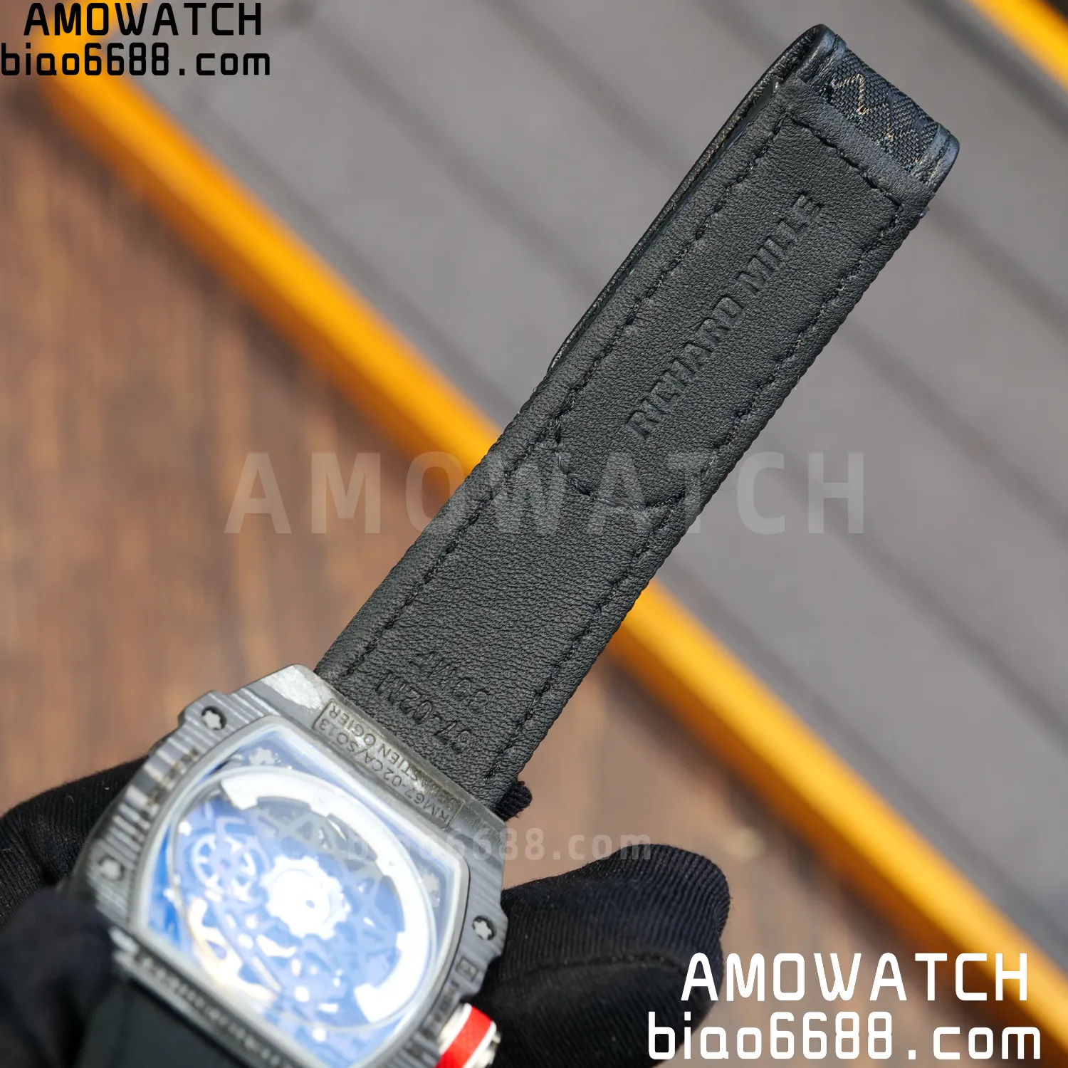 RICHARD MILLE RM67-02 Black NTPT Best Edition France Dial on Black Nylon strap CRMA7 Clone V10 107 fc398ef6c54636d AMO Watch