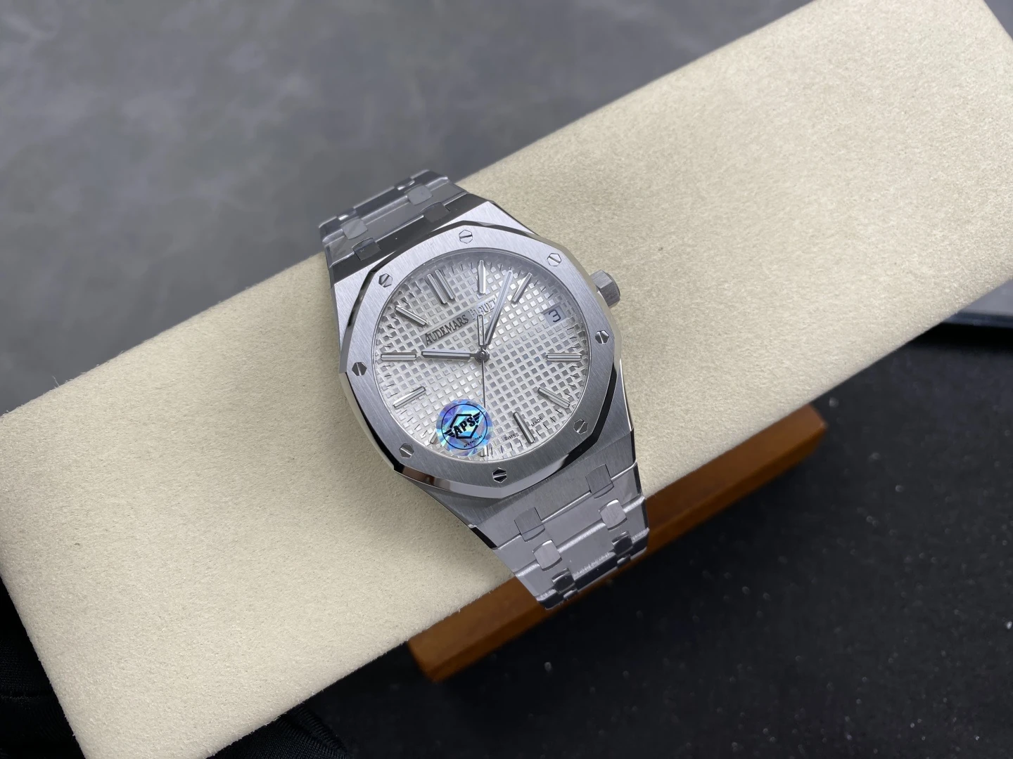 AP Royal Oak 41mm 15510ST SS APS Factory 1:1 Best Edition White Dial on SS Bracelet SA4302 Super Clone 31 054c72dc7b325c1 AMO Watch
