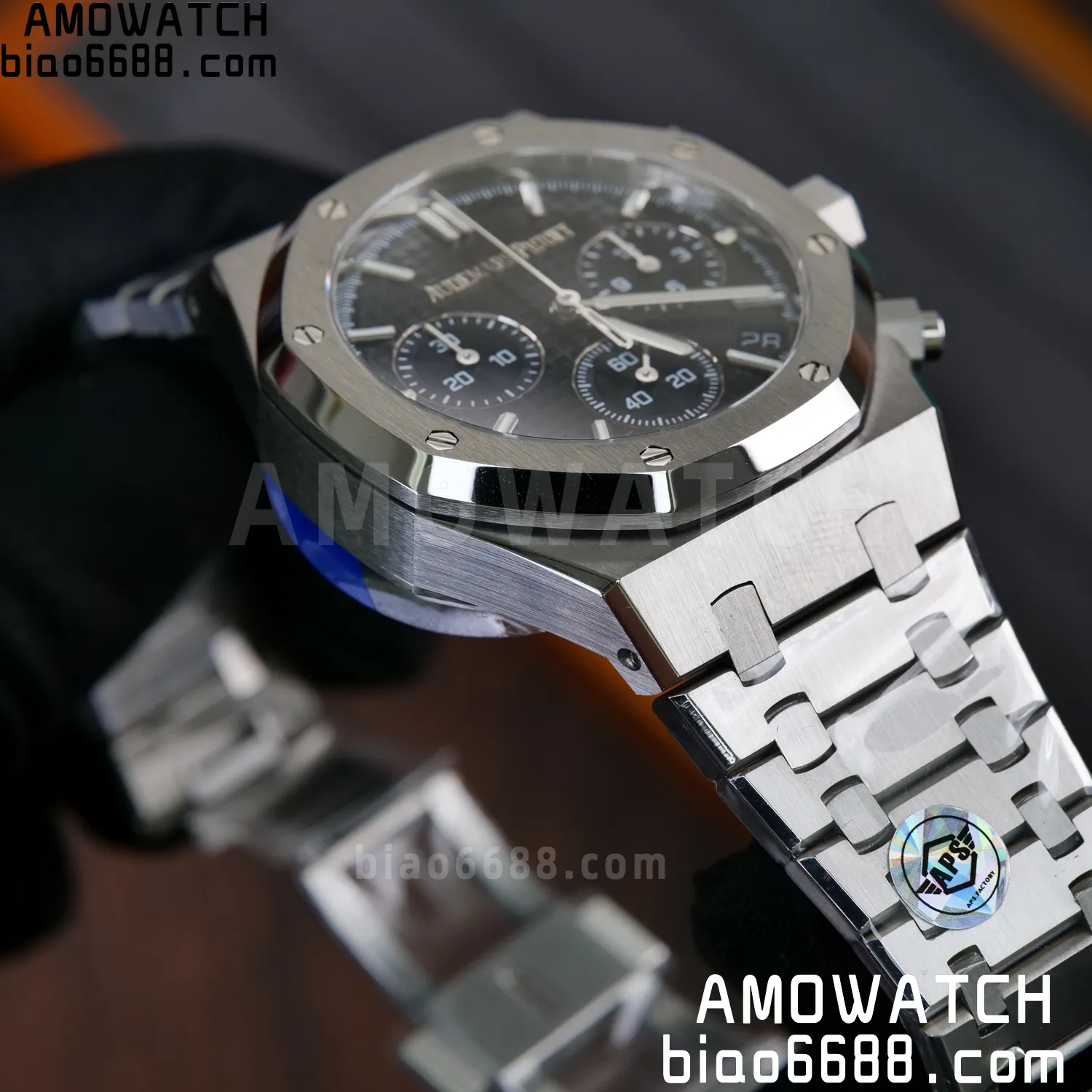 AP Royal Oak Chrono 26240 SS APSF 1:1 Best Edition Black Dial on SS Bracelet SA4401 Super Clone V2 (Free Sprung) 80 133f16eefe5cfa2 AMO Watch