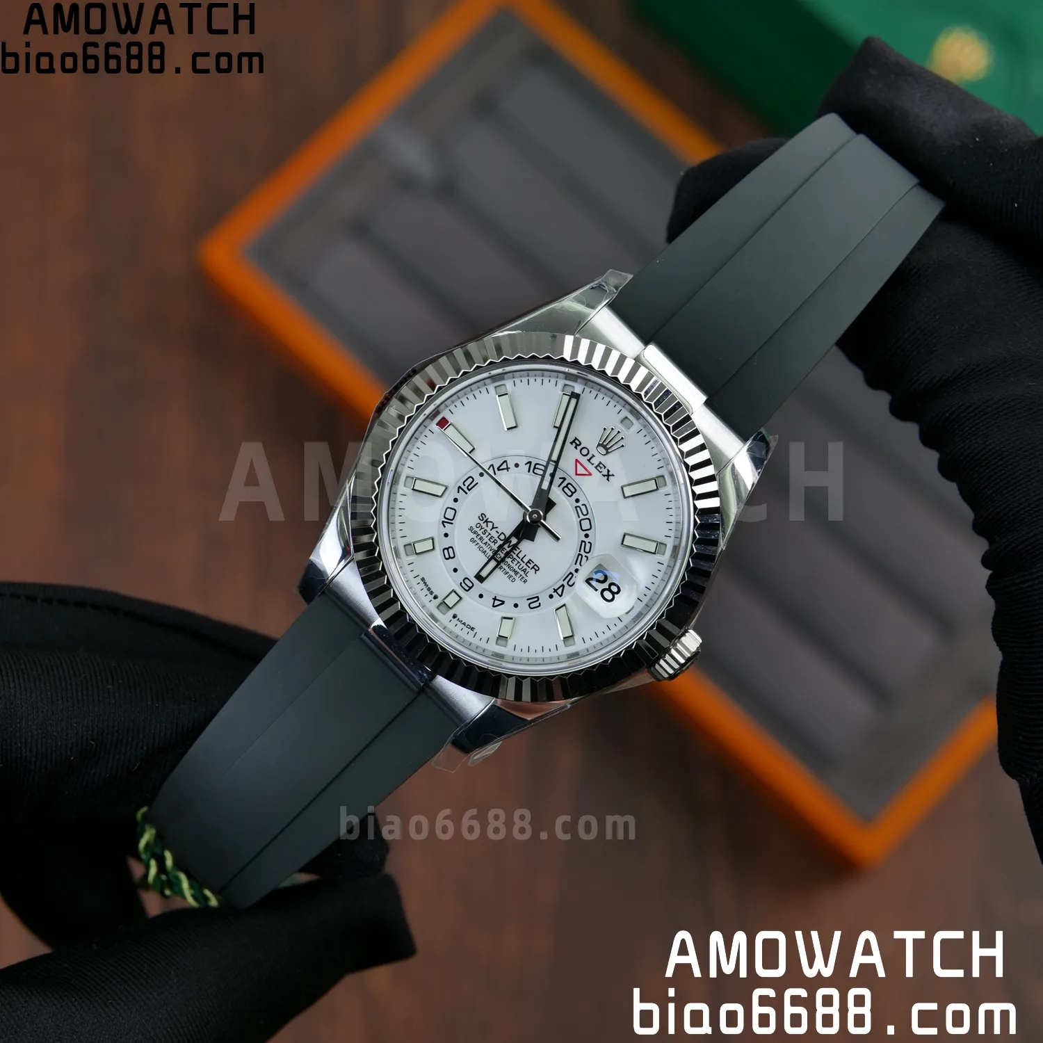 Rolex Sky-Dweller 336239 SS ZF 1:1 Best Edition White Dial on Oysterflex Strap A23J (Gain Weight) 50 137a2da1d035ba1 AMO Watch