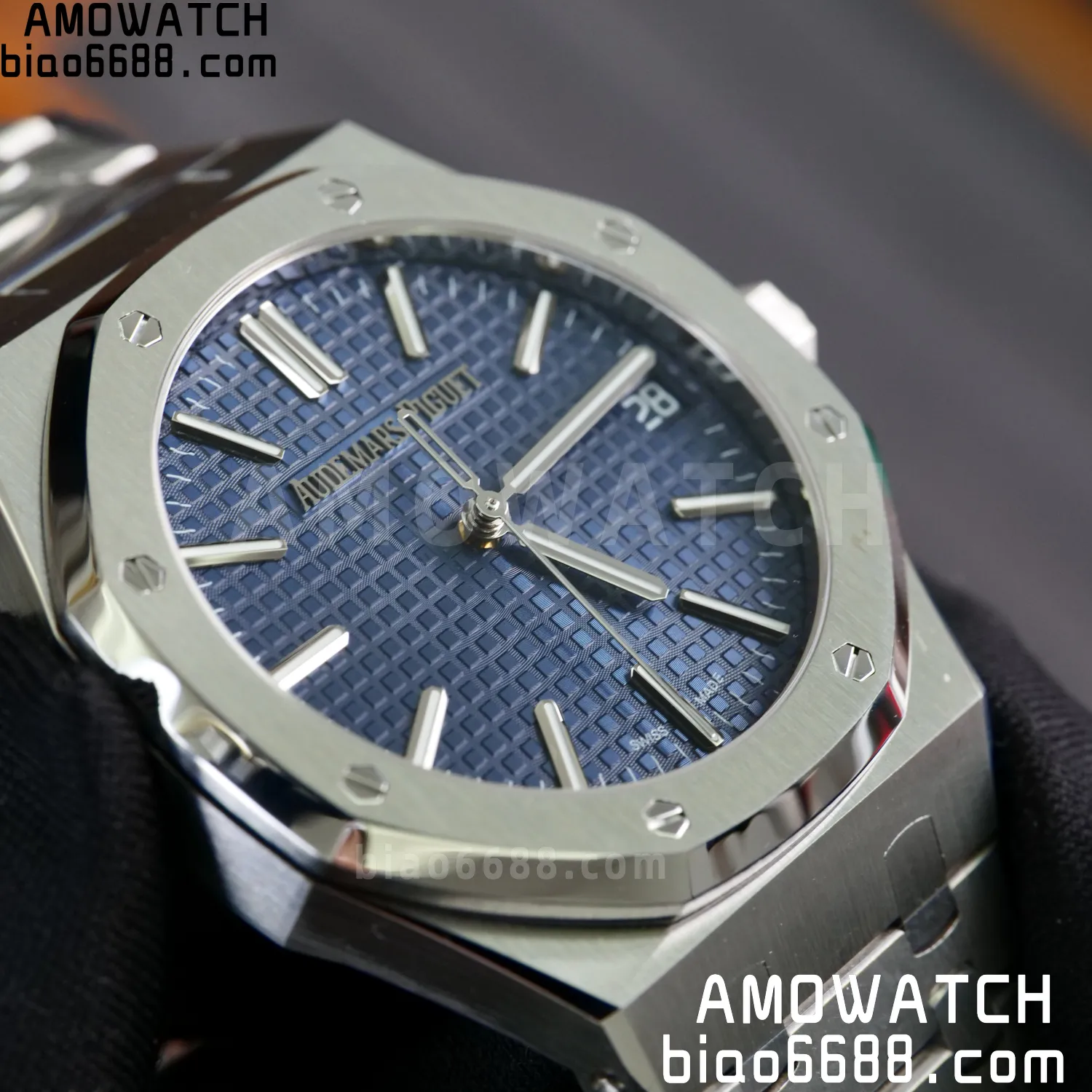 AP Royal Oak 41mm 15510ST SS APS Factory 1:1 Best Edition Blue Dial on SS Bracelet SA4302 Super Clone 82 26248ef8f7e753b AMO Watch