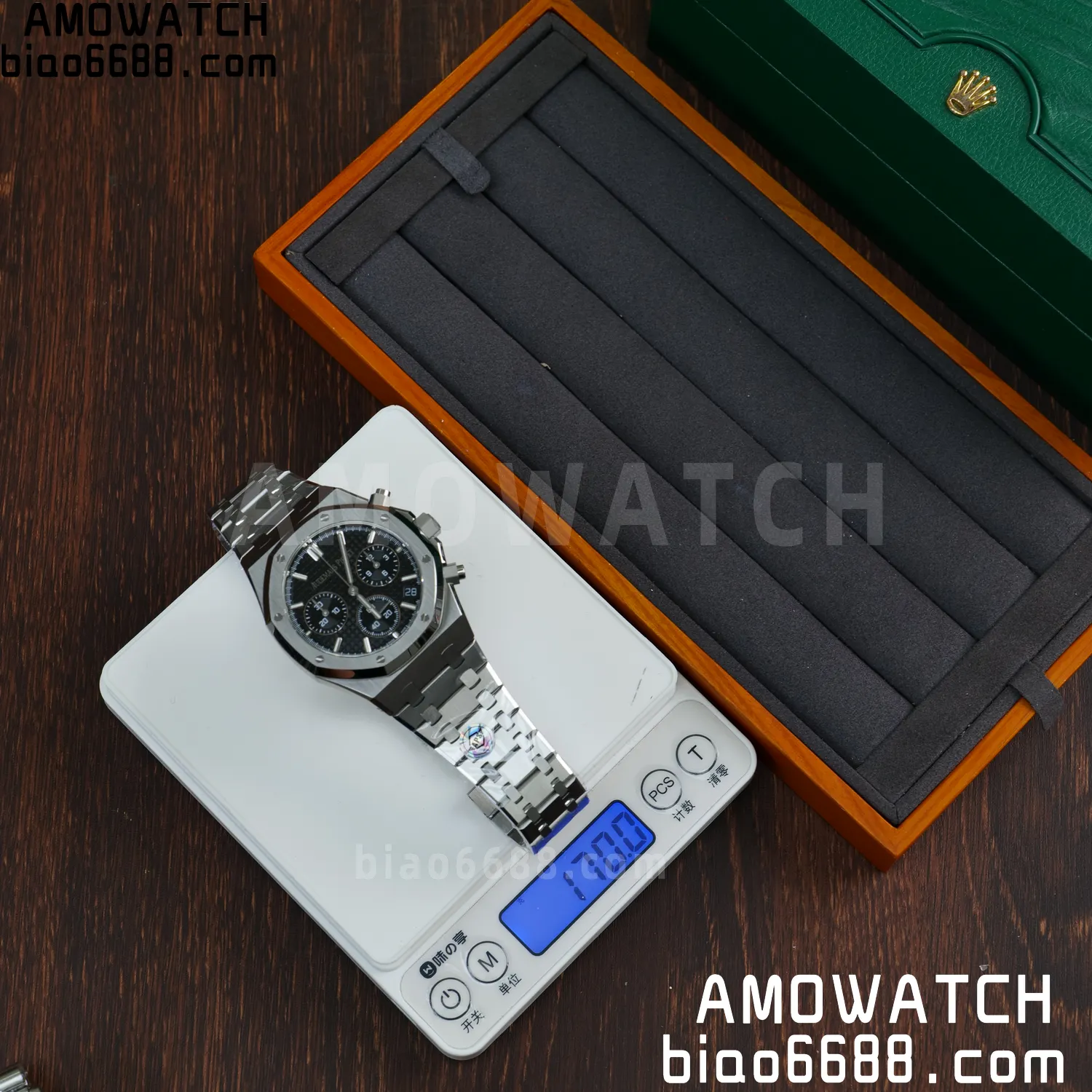 AP Royal Oak Chrono 26240 SS APSF 1:1 Best Edition Black Dial on SS Bracelet SA4401 Super Clone V2 (Free Sprung) 69 44917d599376cc9 AMO Watch