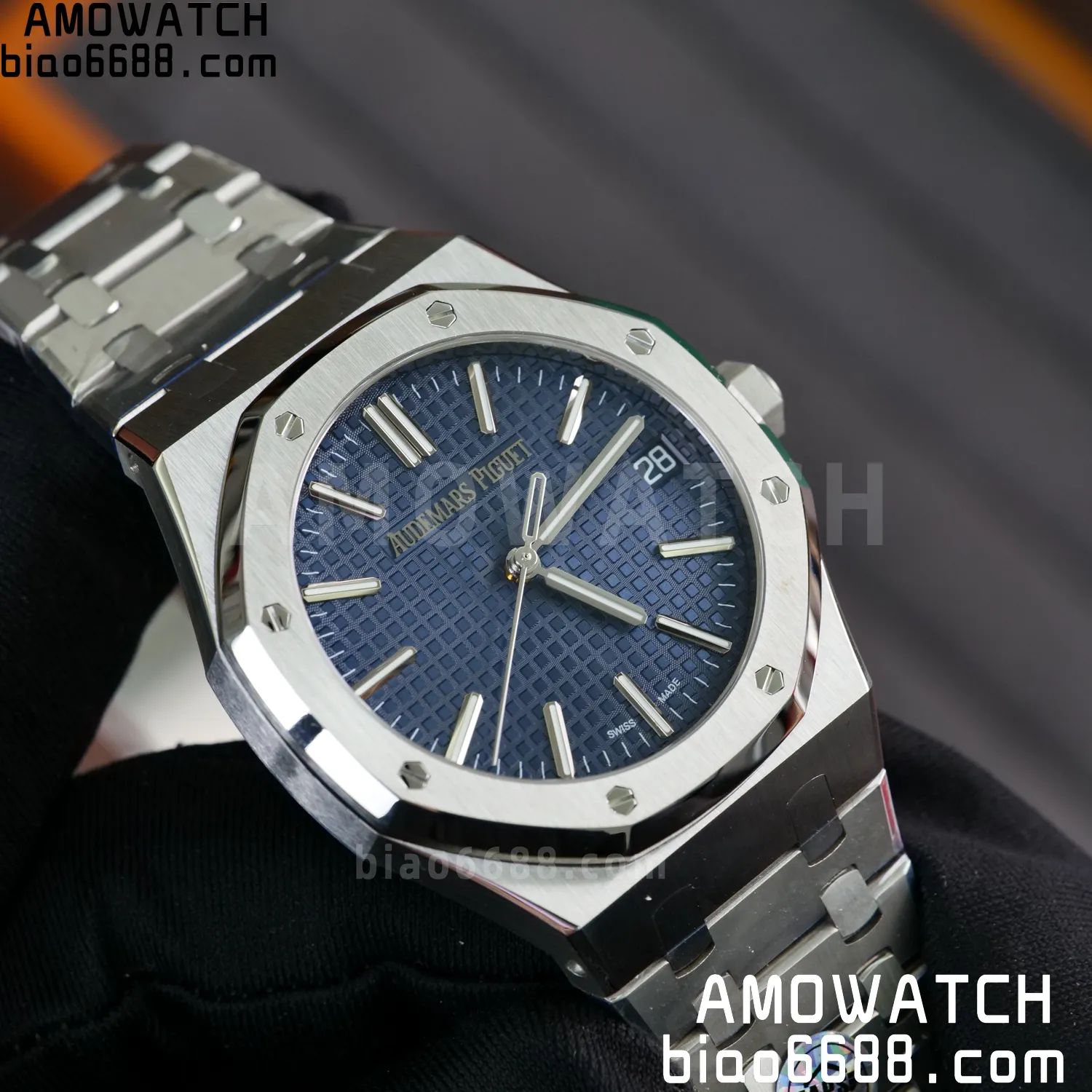 AP Royal Oak 41mm 15510ST SS APS Factory 1:1 Best Edition Blue Dial on SS Bracelet SA4302 Super Clone 76 4fb732cb8b3ef41 AMO Watch