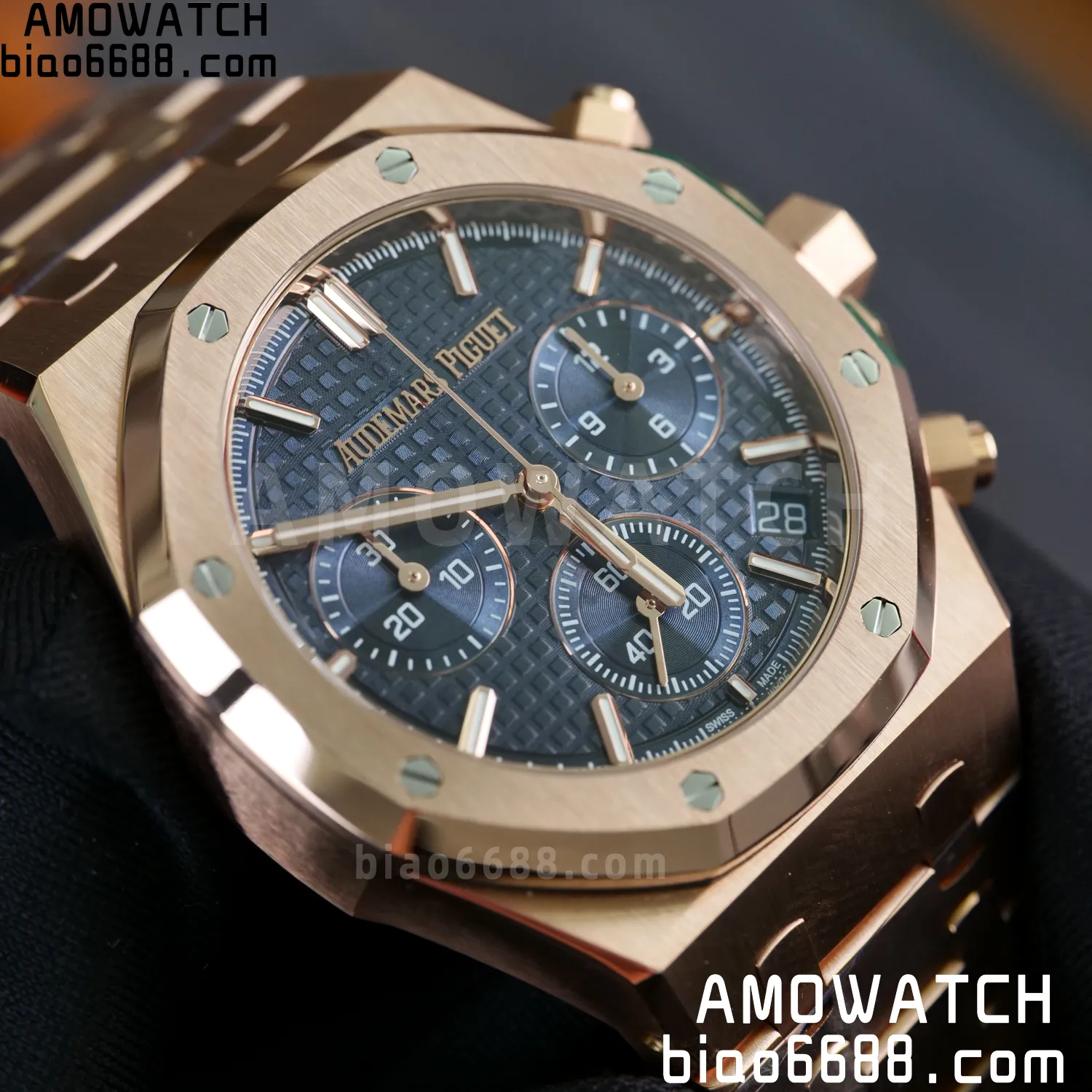 AP Royal Oak Chrono 26240OR RG APS Factory 1:1 Best Edition White Dial SA4401 Super Clone V2 (Free Sprung) 87 5490e423968c666 AMO Watch