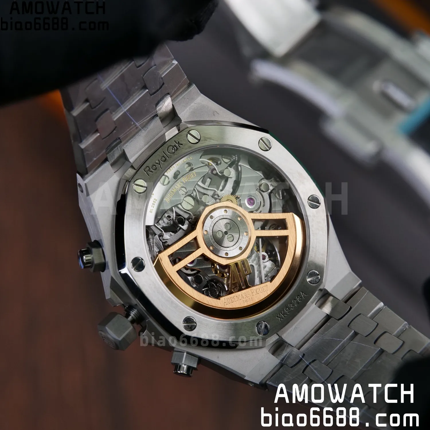 AP Royal Oak Chrono 26240 SS APSF 1:1 Best Edition Black Dial on SS Bracelet SA4401 Super Clone V2 (Free Sprung) 90 58f0391b55c0bf1 AMO Watch