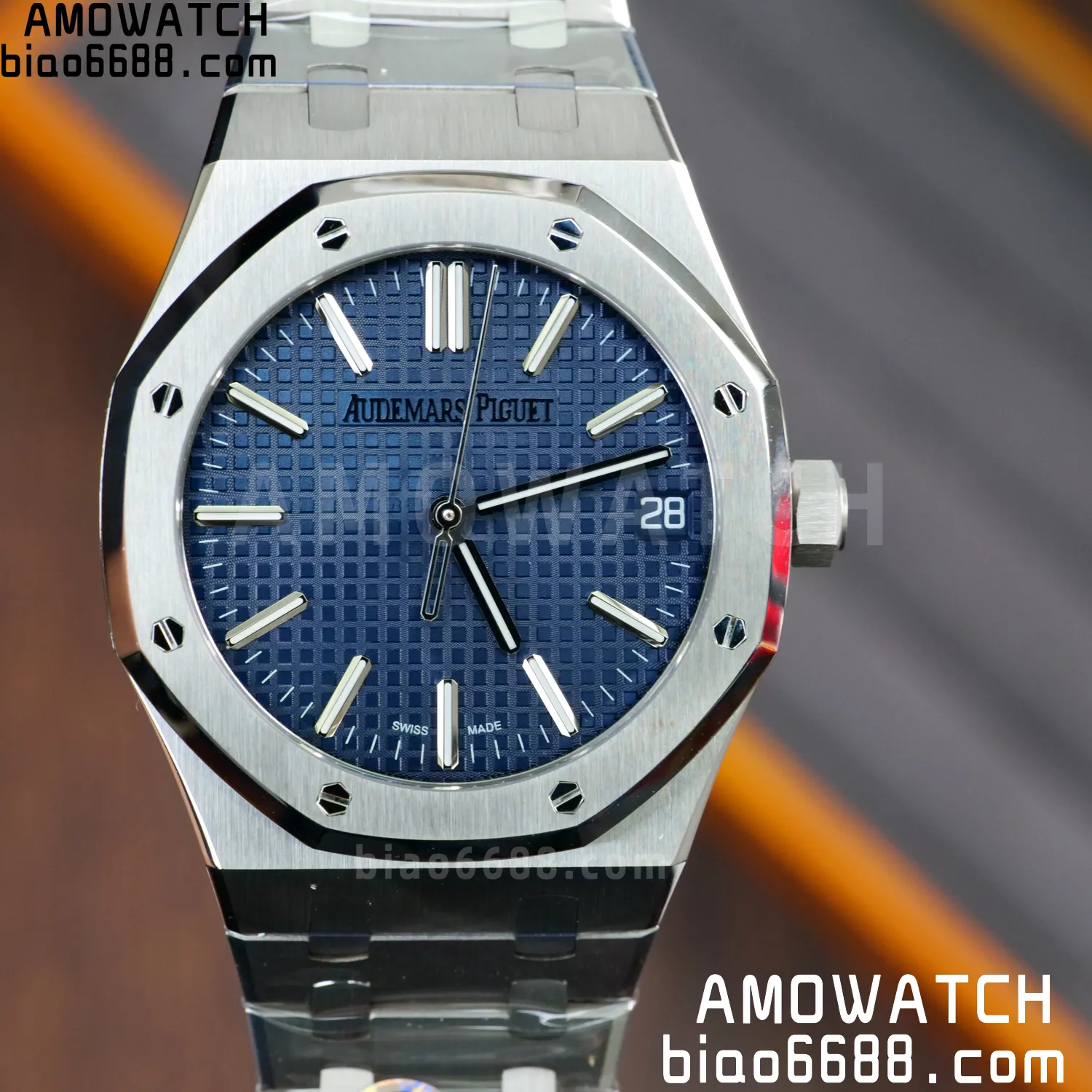 AP Royal Oak 41mm 15510ST SS APS Factory 1:1 Best Edition Blue Dial on SS Bracelet SA4302 Super Clone 72 6fbe2c968f63a8b AMO Watch
