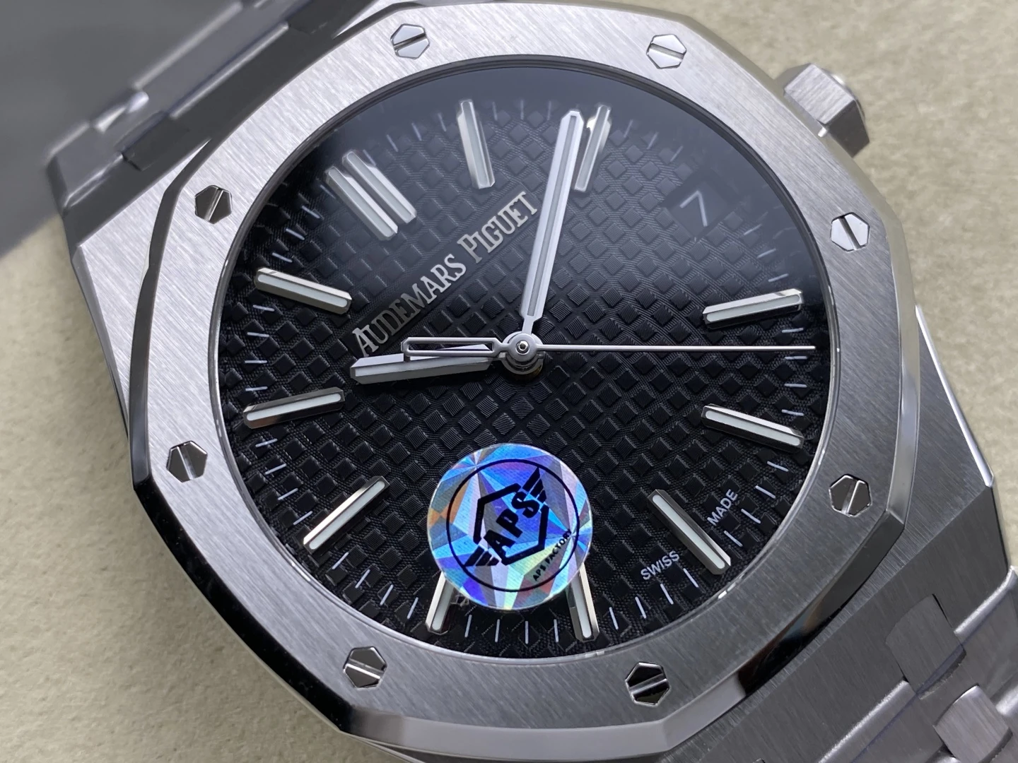 AP Royal Oak 41mm 15510ST SS APS Factory 1:1 Best Edition Black Dial on SS Bracelet SA4302 Super Clone 26 8e94de7e719dda1 AMO Watch