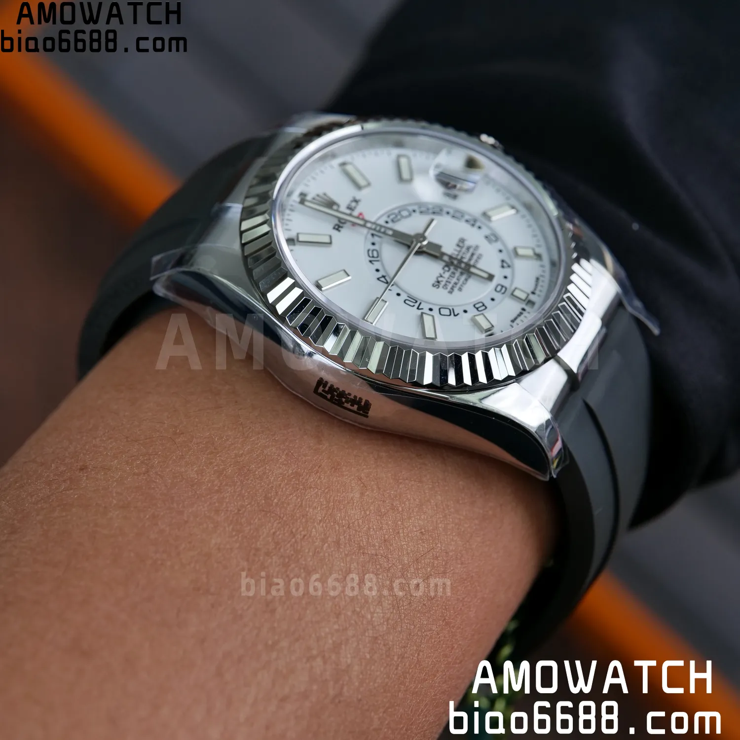 Rolex Sky-Dweller 336239 SS ZF 1:1 Best Edition White Dial on Oysterflex Strap A23J (Gain Weight) 67 9b9c7b9315b4f00 AMO Watch