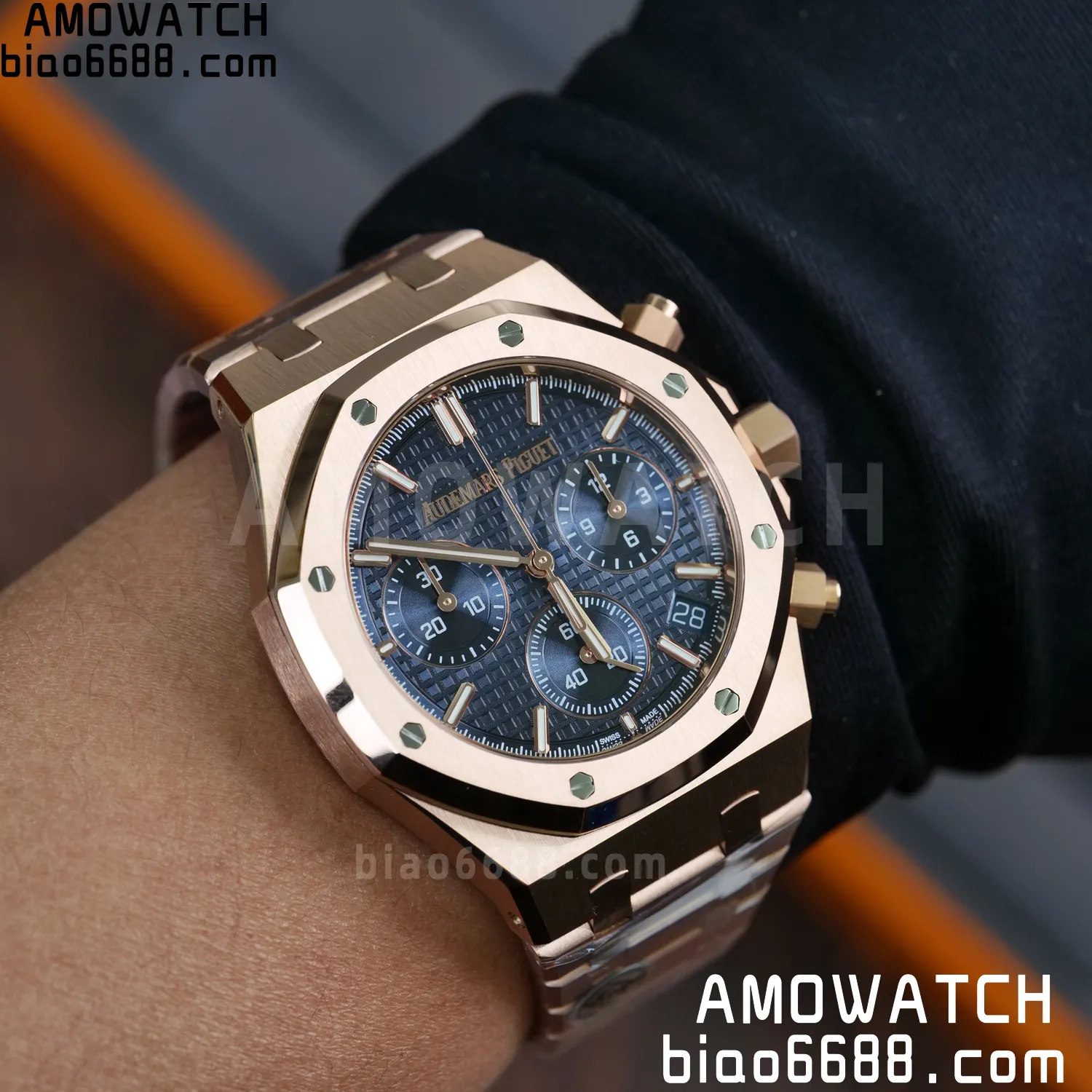 AP Royal Oak Chrono 26240OR RG APS Factory 1:1 Best Edition White Dial SA4401 Super Clone V2 (Free Sprung) 97 9c137c47e0ca612 AMO Watch