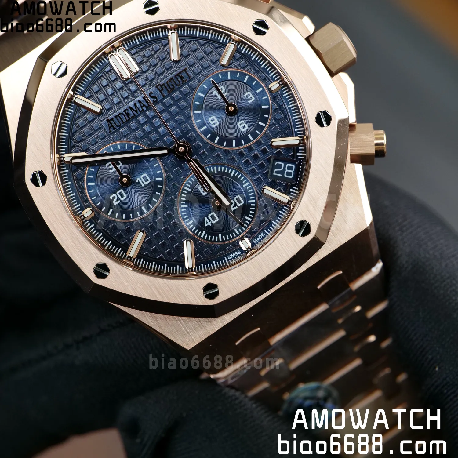 AP Royal Oak Chrono 26240OR RG APS Factory 1:1 Best Edition White Dial SA4401 Super Clone V2 (Free Sprung) 85 aef4ee3b56c9360 AMO Watch