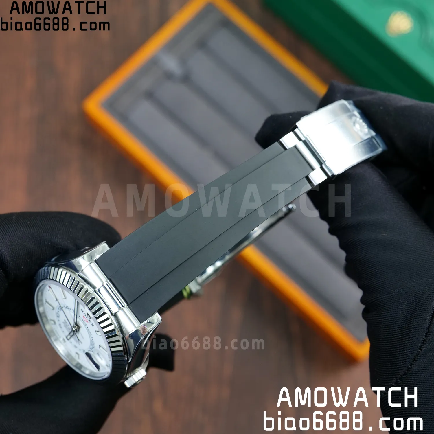 Rolex Sky-Dweller 336239 SS ZF 1:1 Best Edition White Dial on Oysterflex Strap A23J (Gain Weight) 51 b7a5a463192f3c5 AMO Watch