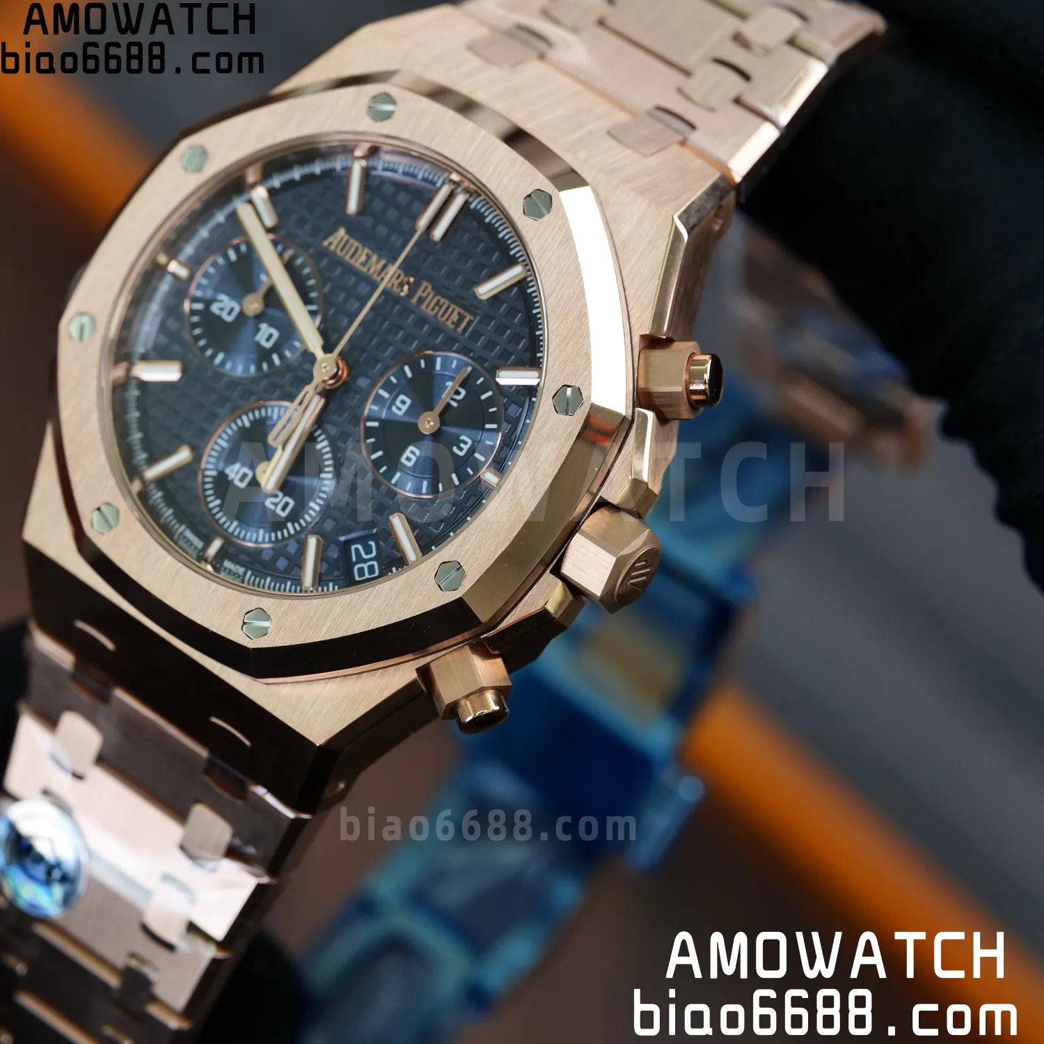 AP Royal Oak Chrono 26240OR RG APS Factory 1:1 Best Edition White Dial SA4401 Super Clone V2 (Free Sprung) 79 ba5b4ac0198d222 AMO Watch