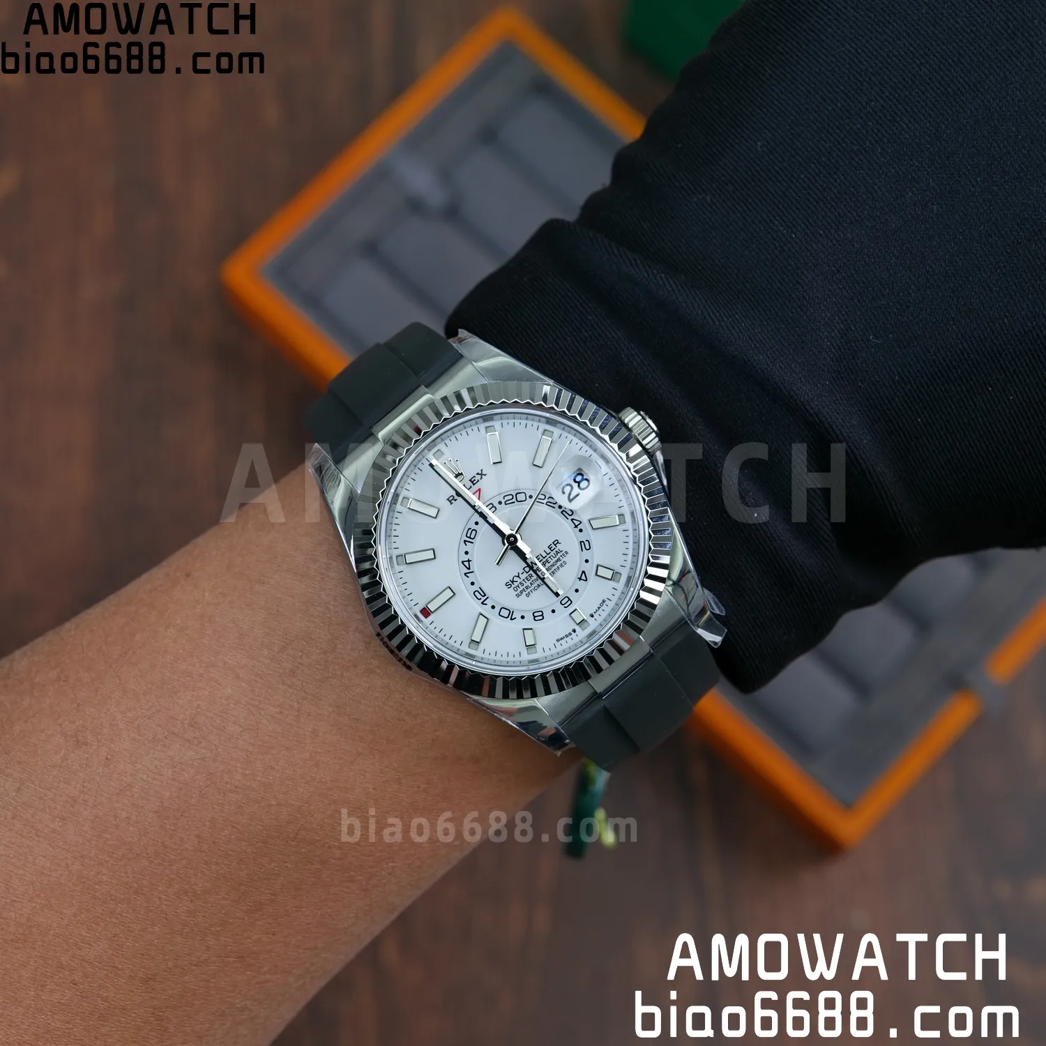 Rolex Sky-Dweller 336239 SS ZF 1:1 Best Edition White Dial on Oysterflex Strap A23J (Gain Weight) 69 e31c78e225e5bc1 AMO Watch