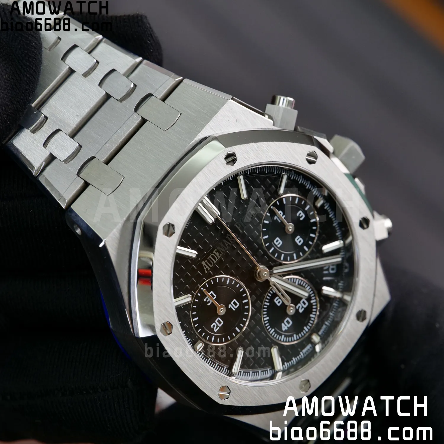 AP Royal Oak Chrono 26240 SS APSF 1:1 Best Edition Black Dial on SS Bracelet SA4401 Super Clone V2 (Free Sprung) 85 e8888ecd3ae479d AMO Watch