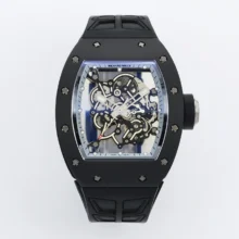 Richard Mille RM055 Black Ceramic ZF 1:1 Best Edition Blue Bezel Black Crown RMUL2 Super Clone V3