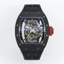 Richard Mille RM055 Black Ceramic ZF 1:1 Best Edition Red/Black Bezel Red Crown RMUL2 Super Clone V3