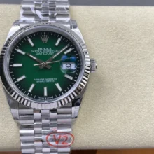Rolex DateJust 36 SS 126234 VSF 1:1 Best Edition 904L Steel Gradient Green Dial on Jubilee Bracelet VS3235 V2 121g