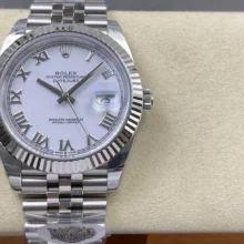 Rolex DateJust 41 126334 WKD 1:1 Best Edition White Roman Dial on Jubilee Bracelet JH3235 (Free Sprung)