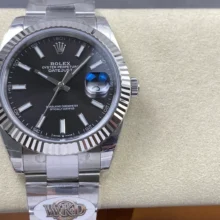 Rolex DateJust 41 126334 WKD 1:1 Best Edition Black Dial on Oyster Bracelet JH3235 (Free Sprung)