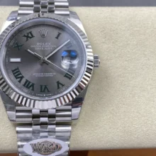 Rolex DateJust 41 126334 WKD 1:1 Best Edition Gray Roman Dial on Jubilee Bracelet JH3235 (Free Sprung)
