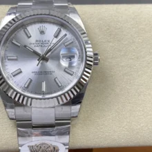 Rolex DateJust 41 126334 WKD 1:1 Best Edition Silver Dial on Oyster Bracelet JH3235 (Free Sprung)