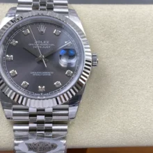 Rolex DateJust 41 126334 WKD 1:1 Best Edition Gray Diamond Dial on Jubilee Bracelet JH3235 (Free Sprung)