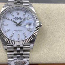 Rolex DateJust 41 126334 WKD 1:1 Best Edition White Dial on Jubilee Bracelet JH3235 (Free Sprung)