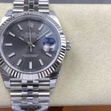 Rolex DateJust 41 126334 WKD 1:1 Best Edition Gray Dial on Jubilee Bracelet JH3235 (Free Sprung)