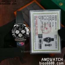 Rolex Daytona 126519 ERF Best Edition Black/Silver Dial on Oysterflex Strap JH4131 (Free Sprung)