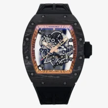 RICHARD MILLE RM055 NTPT ZF 1:1 Best Edition Gold Bezel Black Crown on Rubber Strap RMUL2 Super Clone