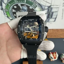 RICHARD MILLE RM61-01 RM6101 A9F 1:1 Best Edition Black Bezel Strap RMUL3 Free Sprung
