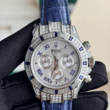 Rolex Daytona PPM Factory Best Edition Mossan Dial on Blue  Strap 4130