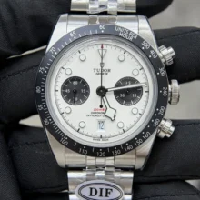 Tudor Black Bay Chrono SS DIF 1:1 Best Edition White Dial on SS Bracelet DD7750