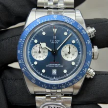 Tudor Black Bay Chrono SS DIF 1:1 Best Edition Blue Dial on SS Bracelet DD7750