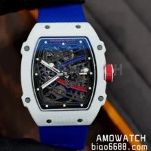 RICHARD MILLE RM67-02 White NTPT RICH Factory 1:1 France Blue/White/Red Skeleton Dial CRMA7 Super Clone