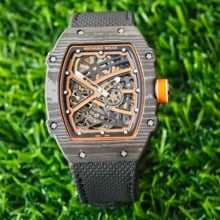 RICHARD MILLE RM67-02 Black NTPT RICH Factory 1:1 McLaren Orange Skeleton Dial CRMA7 Super Clone